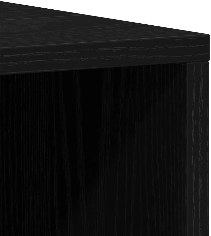 Vonios baldų rinkinys 3 vnt. Juoda 80 x 33 x 60 cm