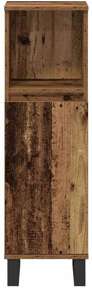 Vonios baldų rinkinys 3 vnt. Ruda 30 x 30 x 180 cm