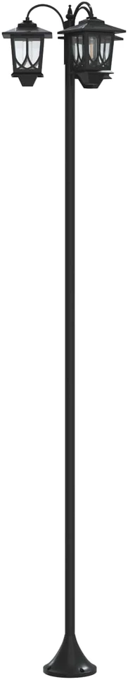 Pakabinamas šviestuvas 3-Head Lamp Post Juoda 16 x 16 x 187 cm Aliuminis ir ABS