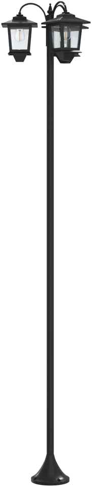 Pakabinamas šviestuvas 3-Head Lamp Post Juoda 16 x 16 x 187 cm Aliuminis ir ABS