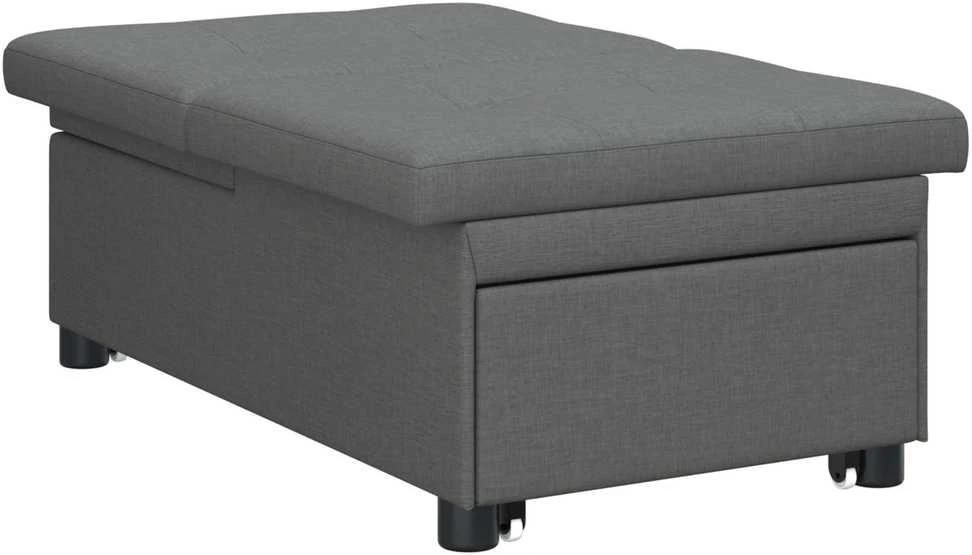 Ištraukiama sofa-lova Tamsiai pilka 194 x 50 x 82 cm audinys