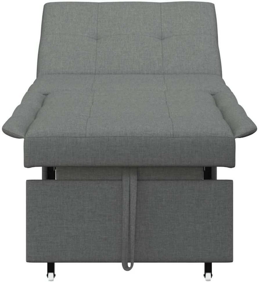 Ištraukiama sofa-lova Tamsiai pilka 194 x 50 x 82 cm audinys