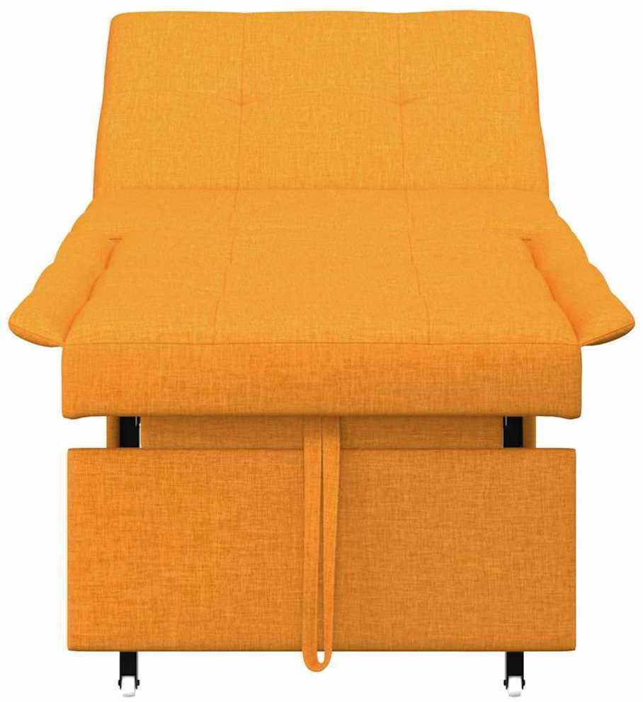 Ištraukiama sofa-lova Tamsiai geltona 194 x 50 x 82 cm audinys