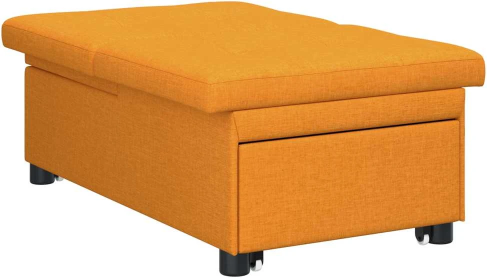 Ištraukiama sofa-lova Tamsiai geltona 194 x 50 x 82 cm audinys