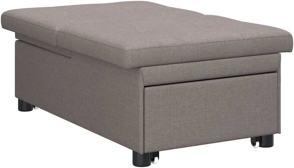 Ištraukiama sofa-lova Taupe 194 x 50 x 82 cm audinys