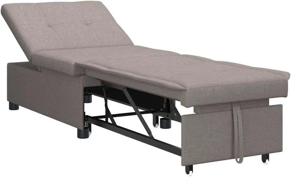 Ištraukiama sofa-lova Taupe 194 x 50 x 82 cm audinys
