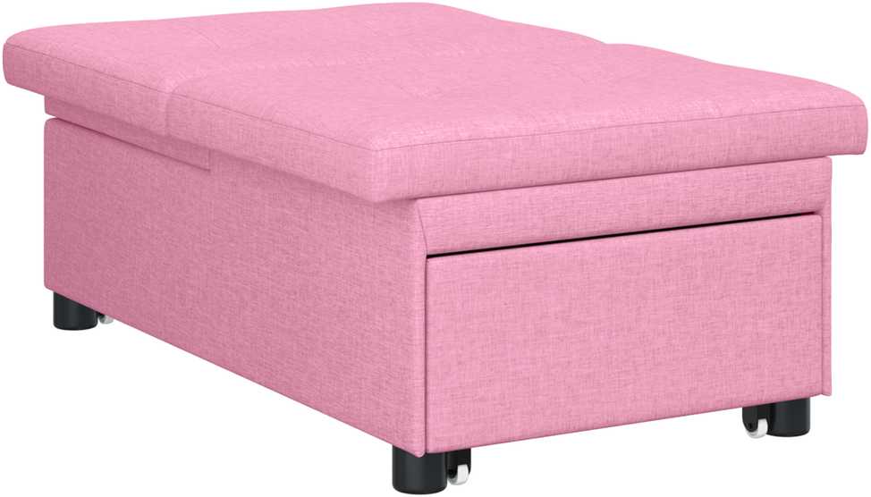 Ištraukiama sofa-lova Rožinė 194 x 50 x 82 cm audinys