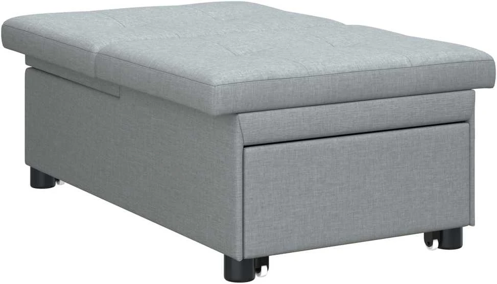 Ištraukiama sofa-lova Šviesiai pilka 194 x 50 x 82 cm audinys