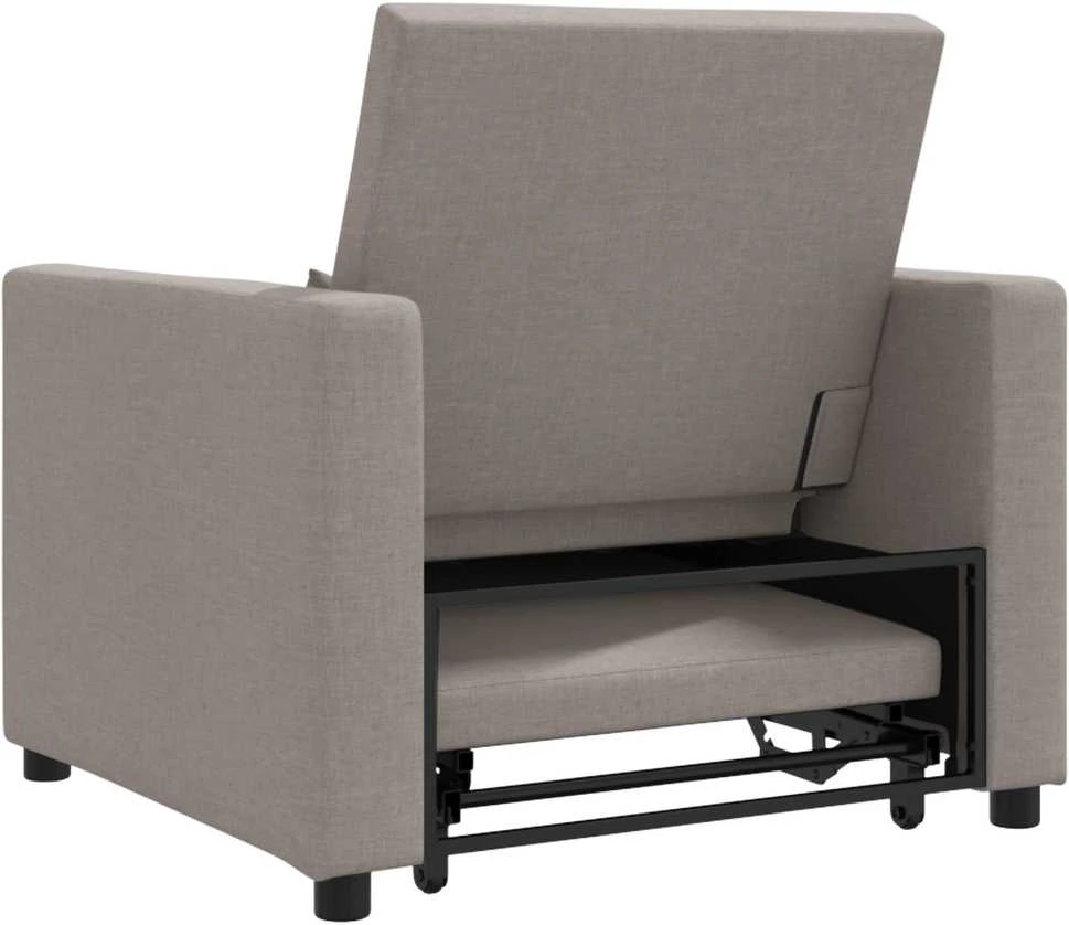 Ištraukiamas sofa-lova vienvietis Tortora audinys