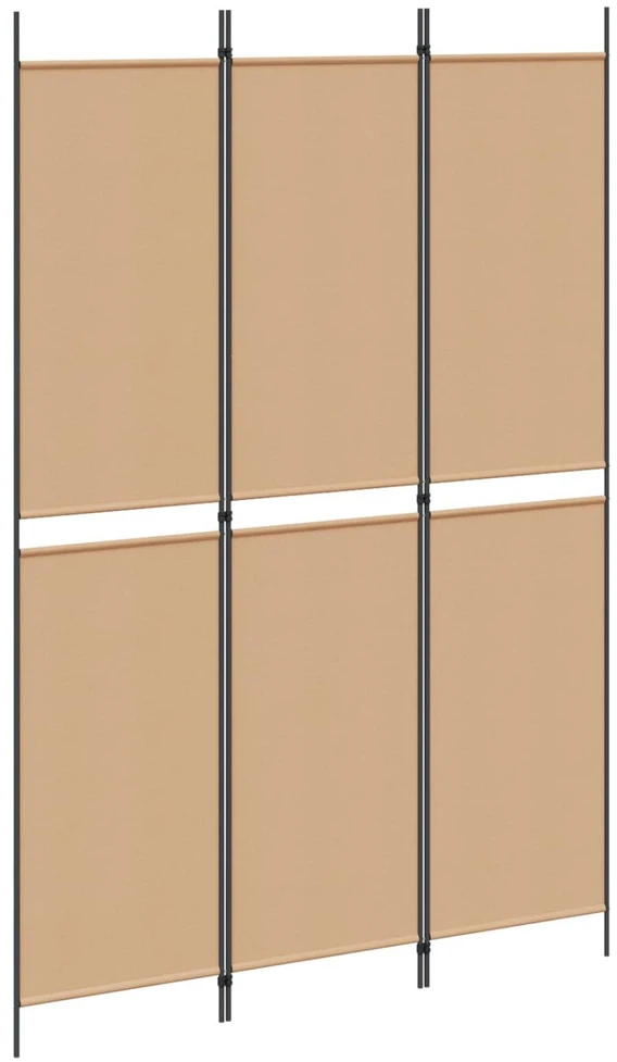 3-jų panelių kambario skaidytuvas Smėlio 150 x 220 cm Audinys
