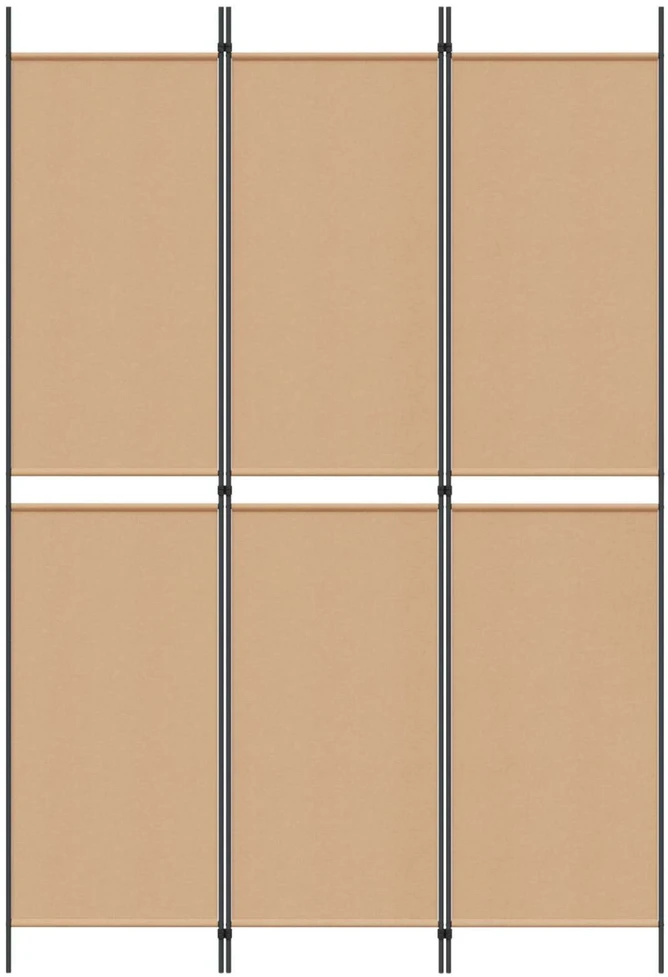 3-jų panelių kambario skaidytuvas Smėlio 150 x 220 cm Audinys
