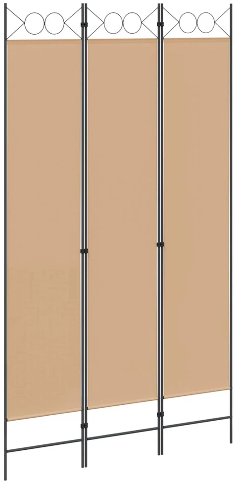 3-panelis kambario skirstytuvas Smėlio 120 x 220 cm Audinys