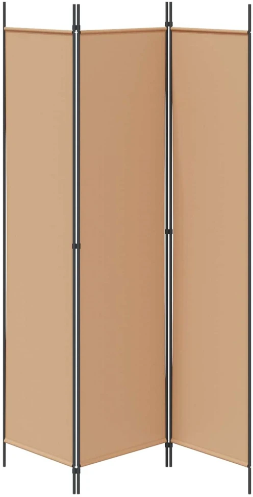 3-panelis kambario skirstytuvas Smėlio 150 x 200 cm Audinys
