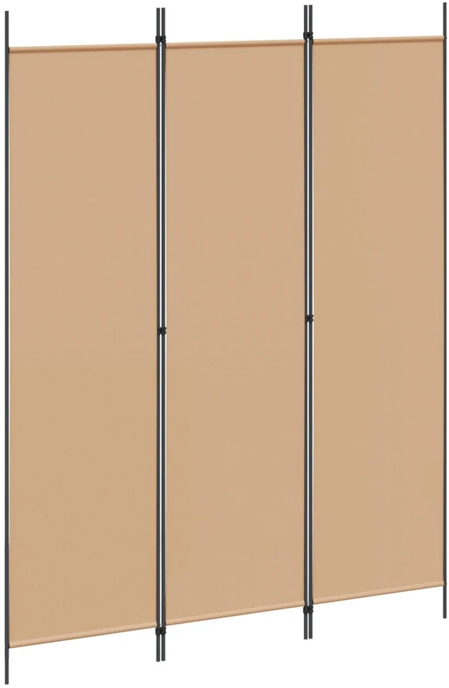 3-panelis kambario skirstytuvas Smėlio 150 x 200 cm Audinys