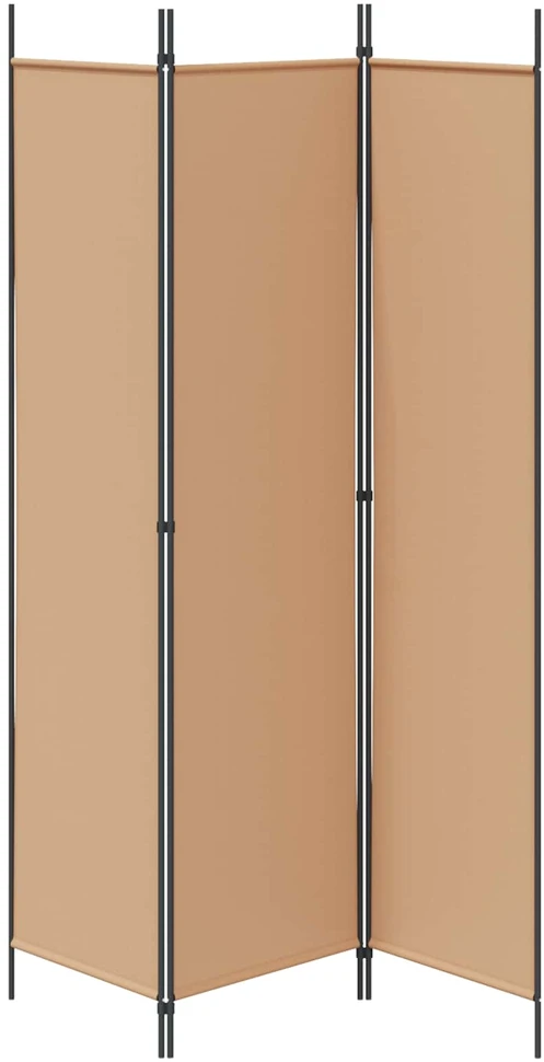 3-panelis kambario skirstytuvas Smėlio 150 x 200 cm Audinys