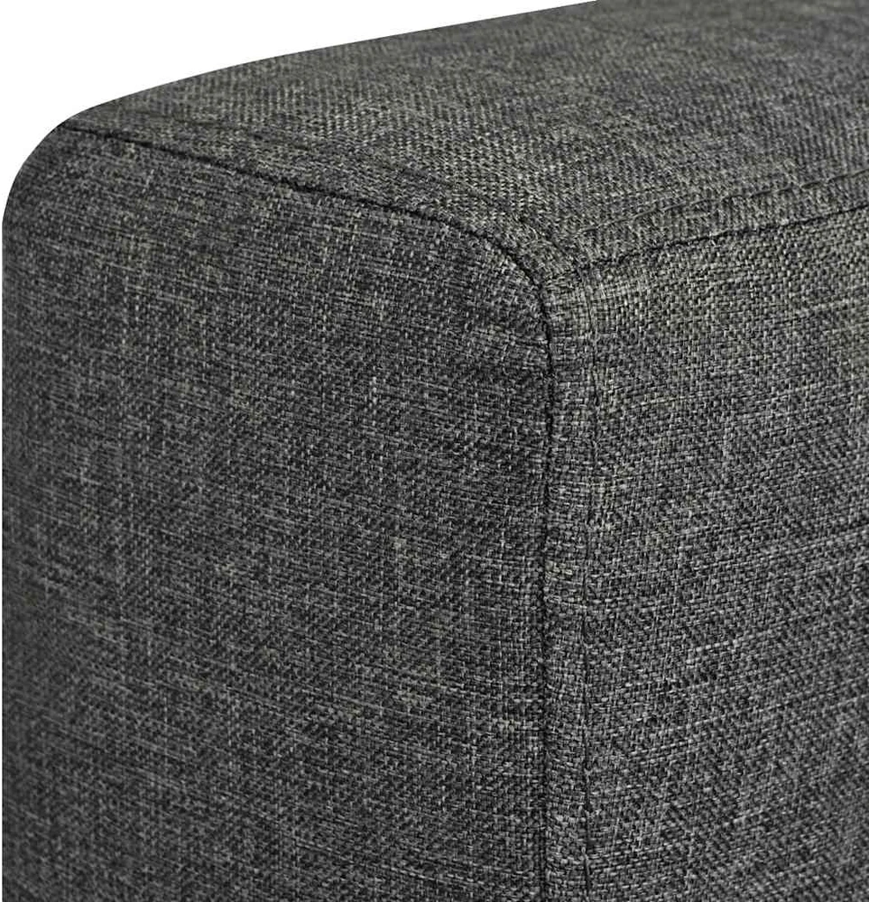 Sofa 3 sofų komplektas, audinys, tamsiai pilkos