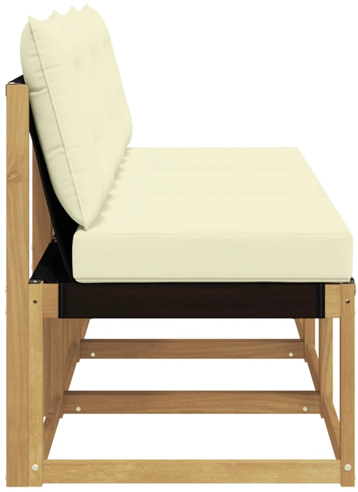 3 vnt. Lauko Vidurinis Sofa Balta