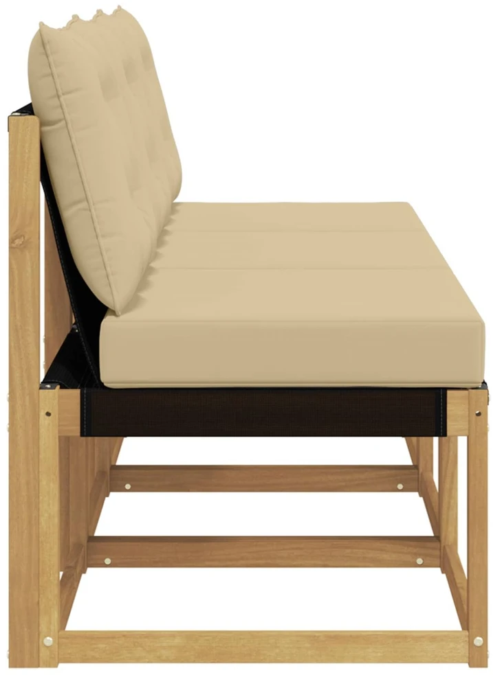 3 vnt. Lauko Vidurinis Sofa Balta