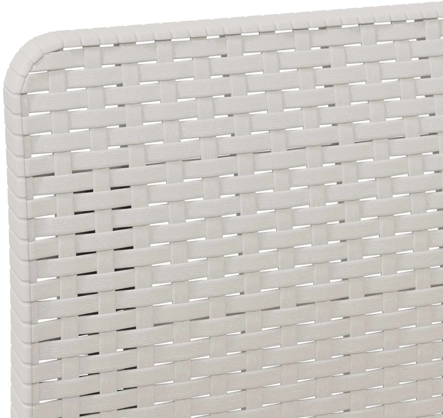 3-vietė sodo sofa su pagalvėlėmis, Rattan išvaizda PP Balta