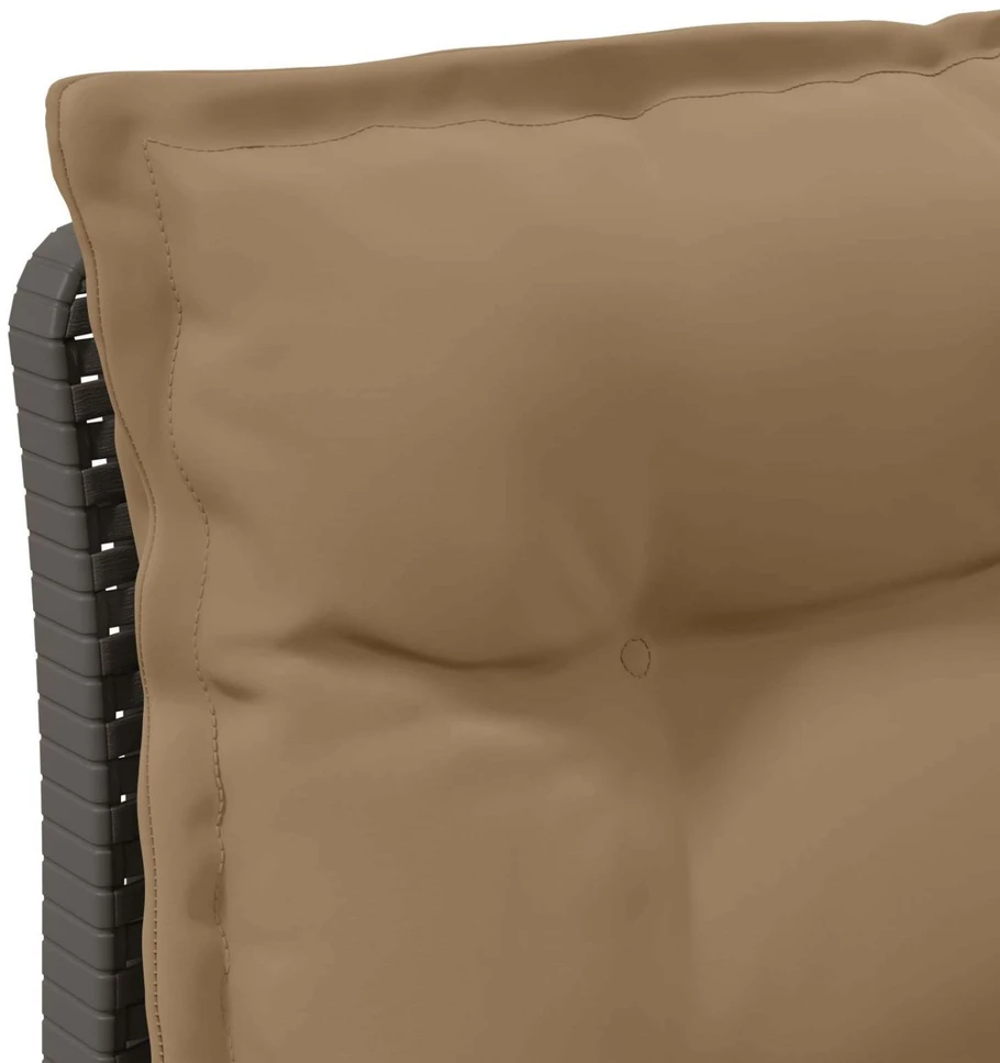 3-vietė sodo sofa su pagalvėlėmis, Rattan išvaizda PP