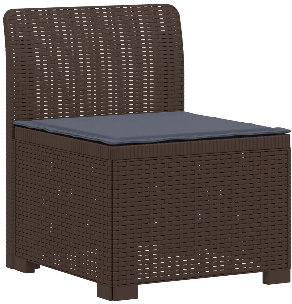 3-vietė sodo sofa su pagalvėlėmis, Rattan išvaizda PP Ruda