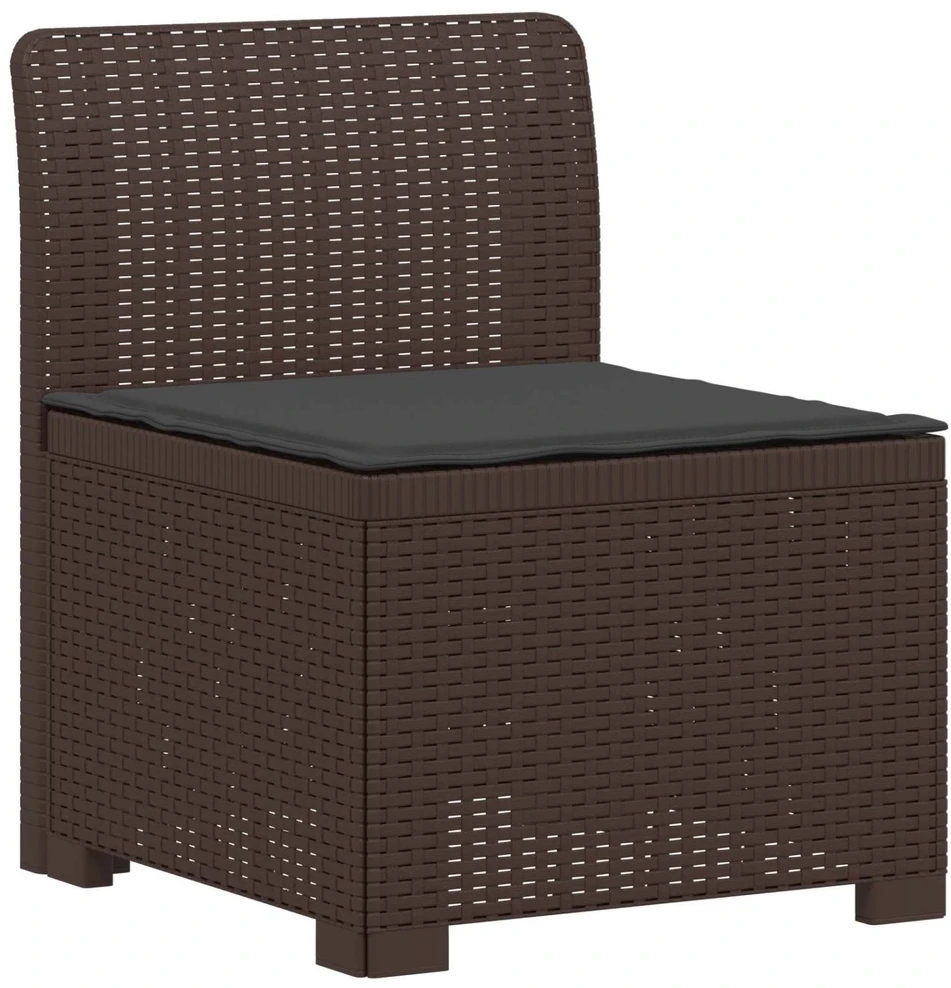 3-vietė sodo sofa su pagalvėlėmis, Rattan išvaizda PP Ruda