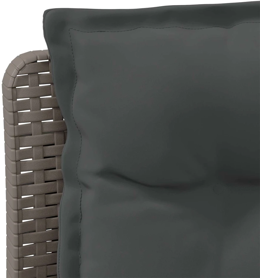 3-vietė sodo sofa su pagalvėlėmis, Rattan išvaizda PP