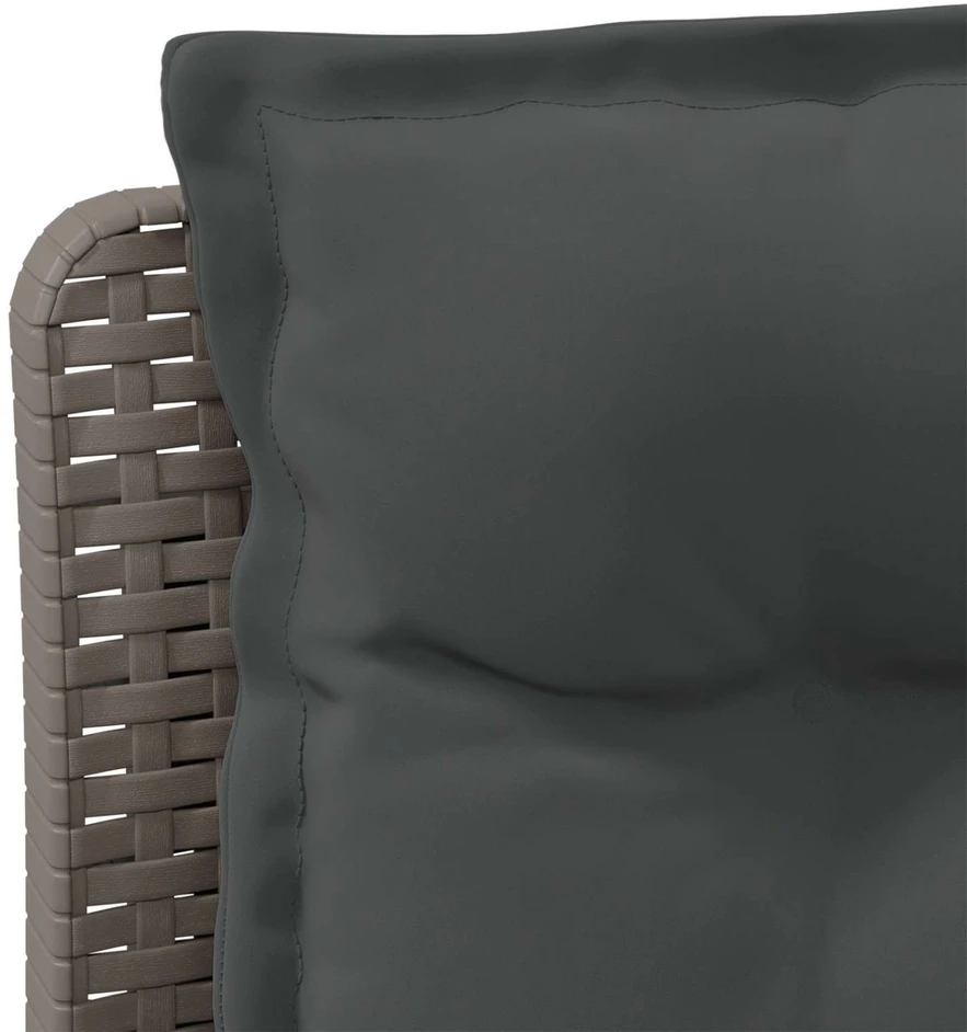 3-vietė sodo sofa su pagalvėlėmis, Rattan išvaizda PP