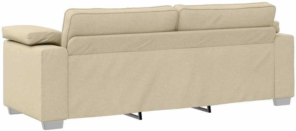 3-Vietis Sofa Kreminė 220 cm audinys