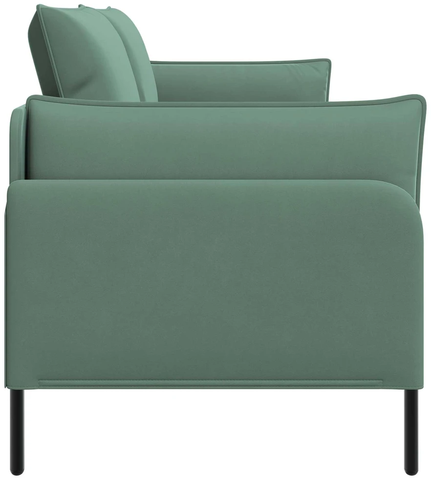 3-Vietis Sofa 3 vietos Jūrinė žalia 222 x 81 x 89 cm Aksomas