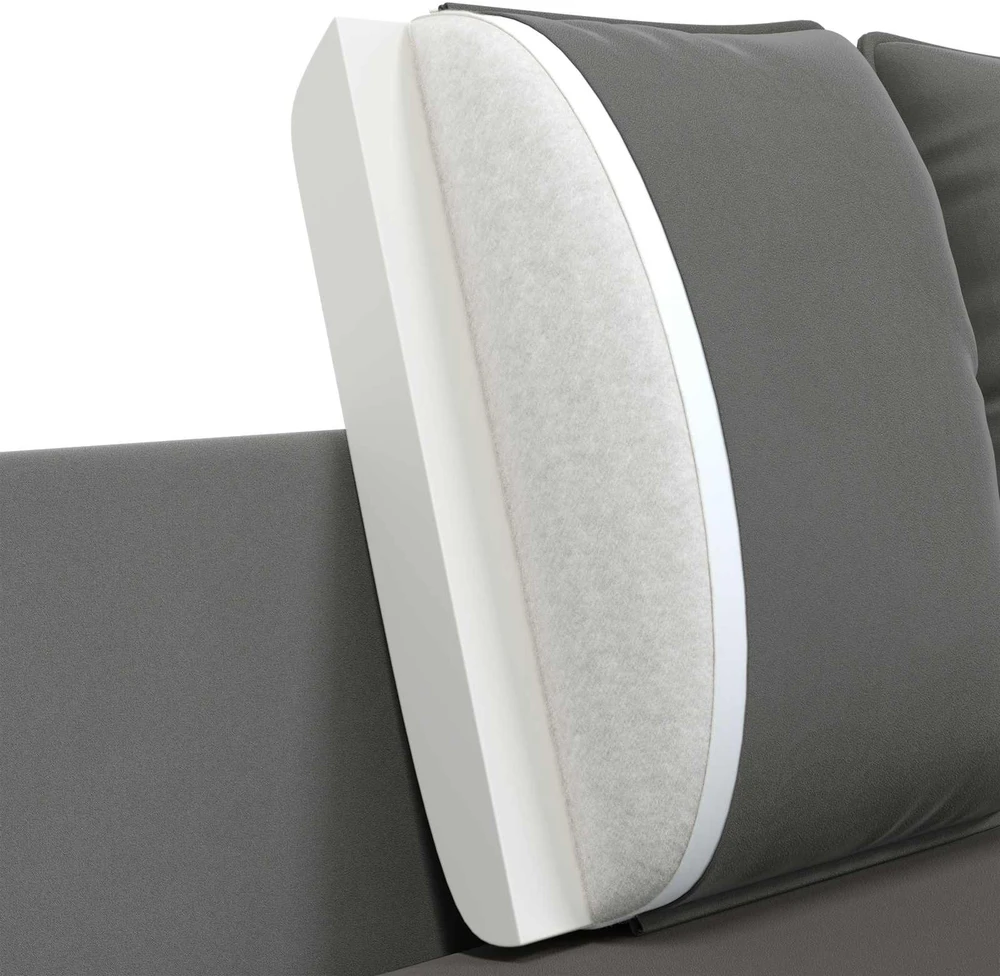 3-Vietis Sofa 3 vietos Tamsiai pilka 222 x 81 x 89 cm Aksomas