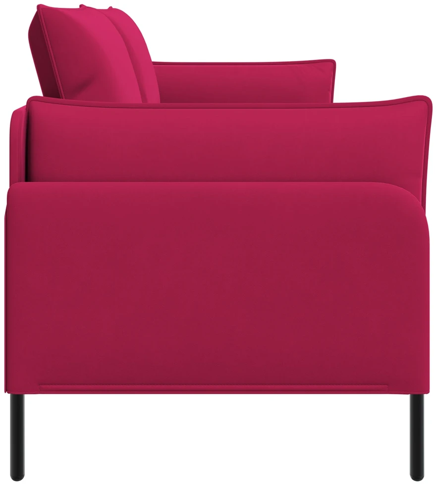 3-Vietis Sofa 3 vietos Vyno raudona 222 x 81 x 89 cm Aksomas