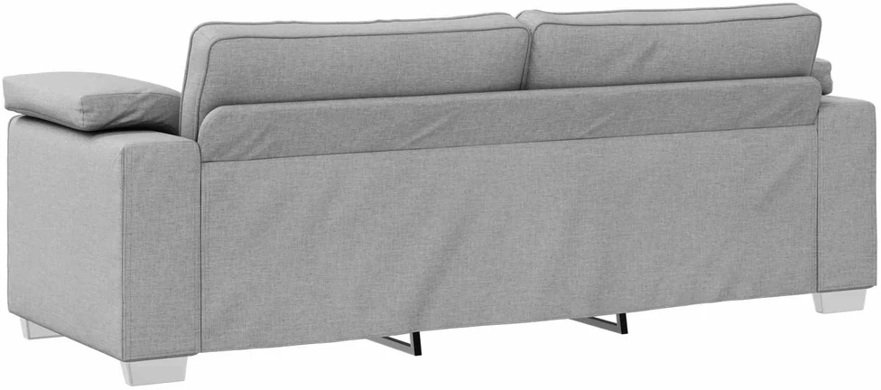 3-Vietis Sofa Debesų pilka 220 cm audinys