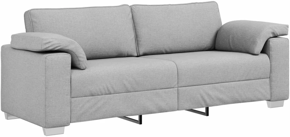 3-Vietis Sofa Debesų pilka 220 cm audinys