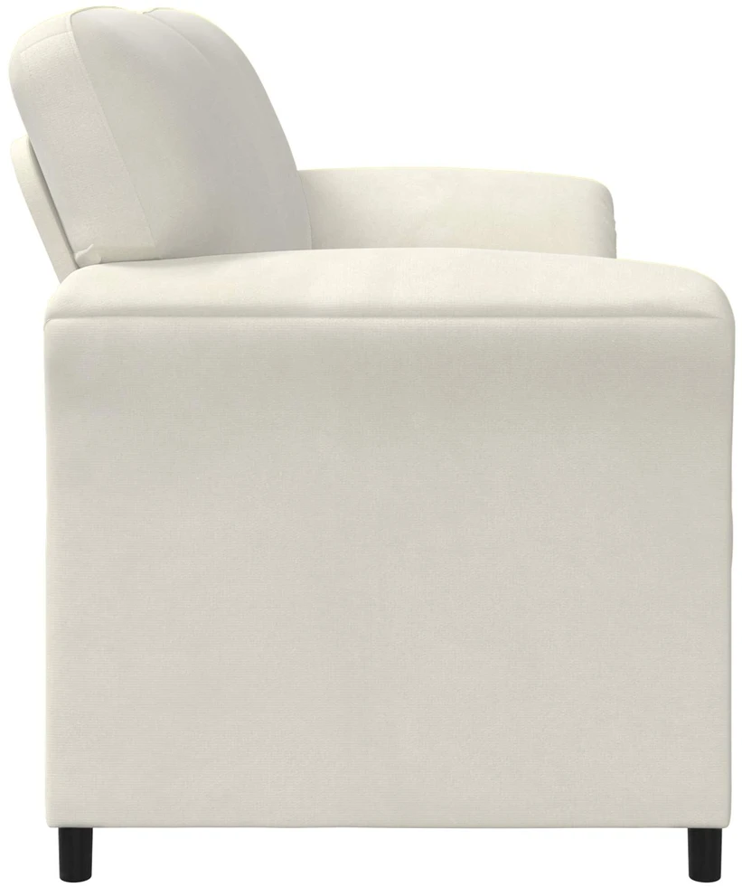 3-Vietis Sofa Kreminė 198 x 83 x 95 cm Aksomas