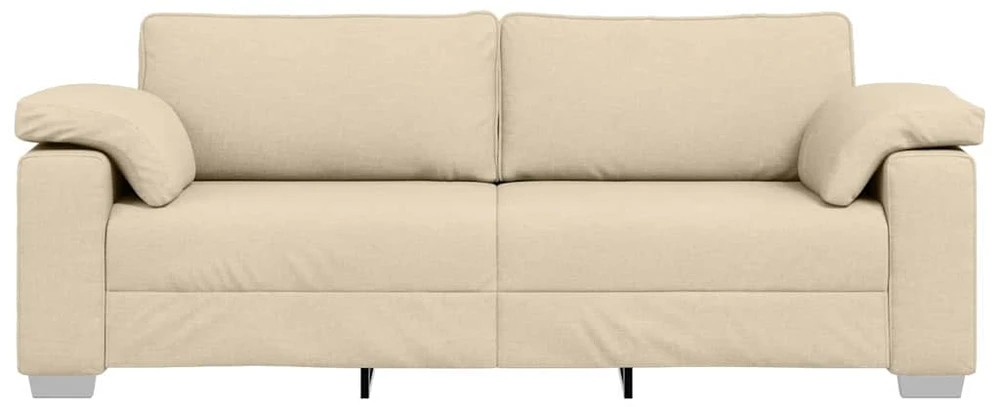 3-Vietis Sofa Kreminė 220 cm audinys