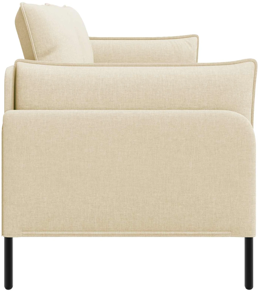 3-Vietis Sofa Kreminė 222 x 81 x 89 cm Audinys