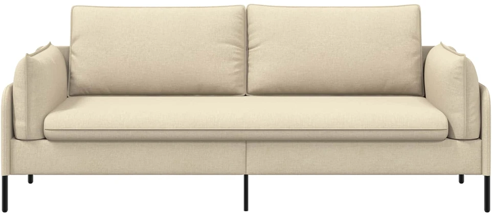 3-Vietis Sofa Kreminė 222 x 81 x 89 cm Audinys
