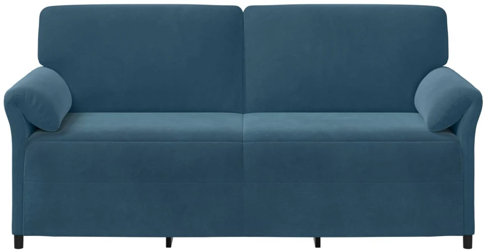 3-Vietis Sofa Mėlyna 198 x 83 x 95 cm Aksomas