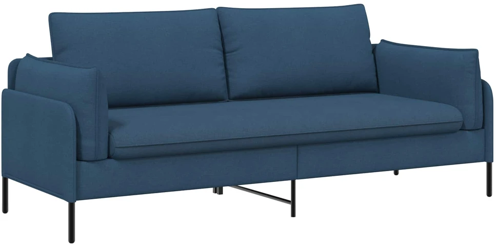3-Vietis Sofa Mėlyna 222 x 81 x 89 cm Audinys