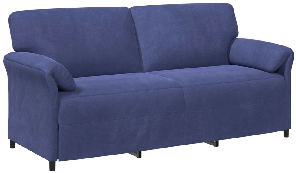 3-Vietis Sofa Policijos mėlyna 198 x 83 x 95 cm Aksomas