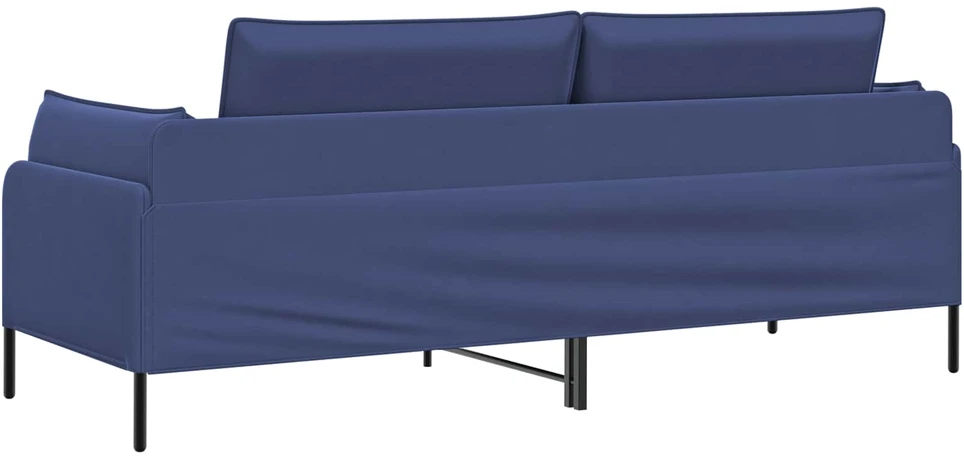 3-Vietis Sofa Policijos mėlyna 222 x 81 x 89 cm Aksomas