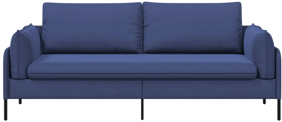 3-Vietis Sofa Policijos mėlyna 222 x 81 x 89 cm Aksomas