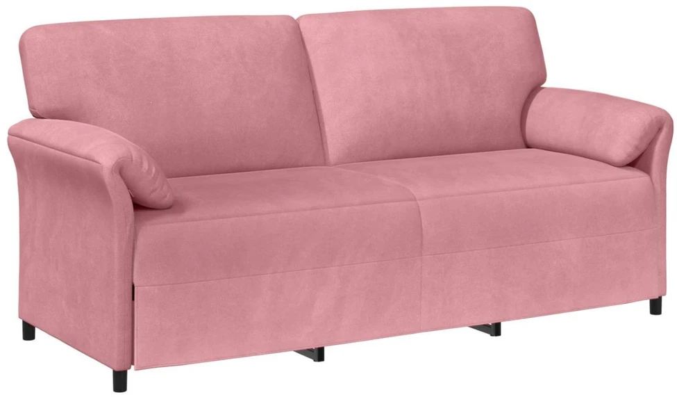 3-Vietis Sofa Rožinė 198 x 83 x 95 cm Aksomas