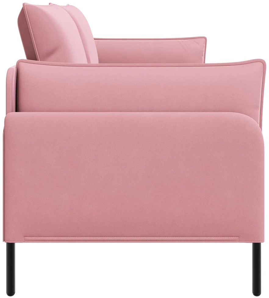 3-Vietis Sofa Rožinė 222 x 81 x 89 cm Aksomas