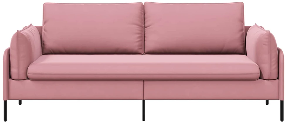 3-Vietis Sofa Rožinė 222 x 81 x 89 cm Aksomas