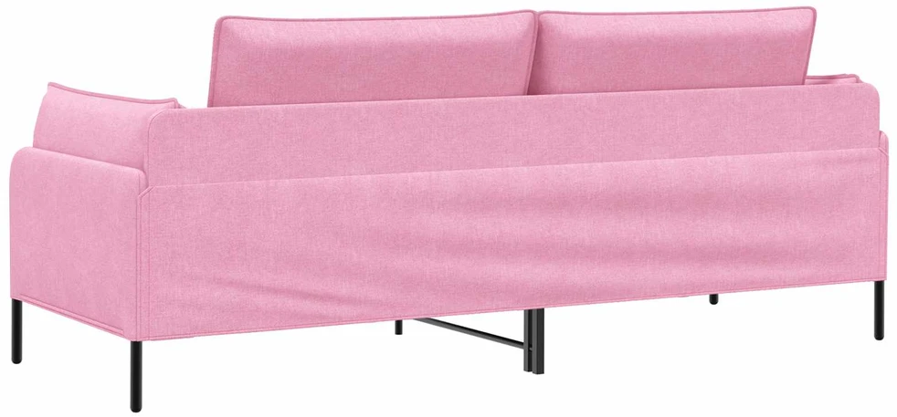 3-Vietis Sofa Rožinė 222 x 81 x 89 cm Audinys