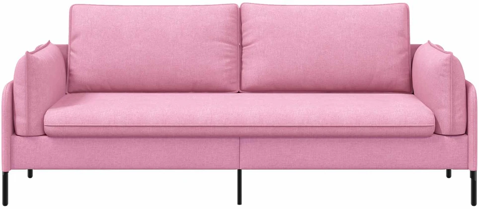 3-Vietis Sofa Rožinė 222 x 81 x 89 cm Audinys