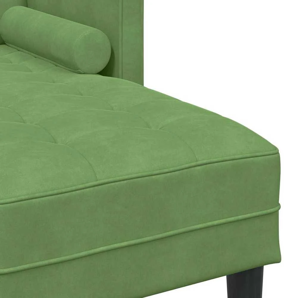 Sofa Sofos komplektas su pagalve Šviesiai žalia Poliesteris