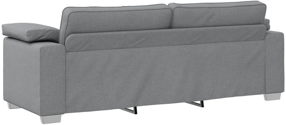 3-Vietis Sofa Šviesiai pilka 220 cm audinys
